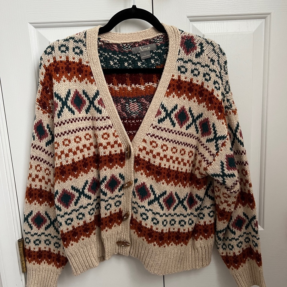 patterned sweater